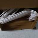 HOUSE DAY White Plastic Hangers 60 Pack, Clothes Hangers with Non Slip Hooks, Durable & Space Saving Coat Hanger, Light-Weight Clothing Hanger, Perfect Closet Organizer for Everyday Use