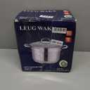 10-Quart Stainless Steel Soup Pot with Lid  Large Stockpot for Pasta, Boiling, and Soup Making  Induction Compatible, Dishwasher Safe  Heavy Duty Kitchen Cookware