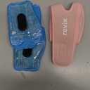 REVIX Wisdom Tooth Ice Pack Wrap with 3D Sewing Design Face Ice Wrap for Jaw, TMJ, Oral Discomfort, Teeth Removal and Dental Implants, Super Snug Fit with 4 Hot Cold Packs Reusable, Pink