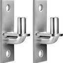 Wall Mount Gate Hinges, 2 Pack Farm & Chain Link Gate Hinges with 5/8" Hinge Pin, Heavy Duty Wall Plate Hinges for Fence Posts(Screws Not Included)