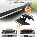 MELIPRON Running Board Steps Fit for 2018-2023 Ford Transit 150 250 350 | 8" wide anti-slip aluminum steps, 400lbs support, no-drill, easier cab entry for delivery, service and work vans