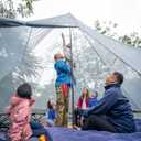 KAZOO Family Camping Tent Large Waterproof Tipi Tents 8 Person Room Teepee Tent Instant Setup Double Layer