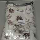 Beauoop Floral 100% Blackout Curtains 63 Inches Long 2 Panels for Bedroom Living Room Brown on Beige Vintage Rose Flower Patterned Room Darkening Thermal Soundproof Grommet Window Drapes, 52X63