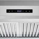 COSMO UMC30 30 in. Haven Collection 380 CFM Ducted Under-Cabinet Range Hood, LED Lights, Touch Controls, Stainless Steel