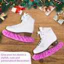 TUYUU Ice Skate Guards,Fuzzy Skate Guards for Hockey Skates Figure Skates Ice Skates.Ice Skate Blade Covers for Toddler Kids Youth Adults Men Women Boys Girls.Skate Soakers