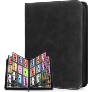 Top Loader Binder, 9 Pockets Card Binder Holds 252 Top Loaders, Premium Trading Card Collection Holder, Top Loader Storage Album for TCG, Sports Cards, Black (FOR TOP LOADERS ONLY)