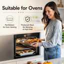 17.5" Half Sheet Baking Pan & Crisping Tray, 18/8 Stainless Steel, 17.5 X 13.5 Inches