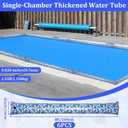 6 Pack 0.7mm Thicker Pool Cover Water Bags Winter Water Tubes 8 ft PVC Pool Cover Weights Printed Pattern Heavy Duty 3 Layer Composite Material for Inground Swimming Winter Winterizing
