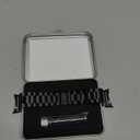 Stainless Steel Bands Compatible with Google Pixel Watch 4/3 45mm 41mm Watch 2 Watch1 Replacement Wristband Men (Black)