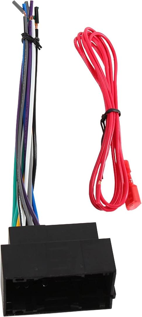 RED WOLF Car Radio Wiring Harness Fit for 2013-Up Jeep Dodge Ram Chrysler Vehicles Install Aftermarket Stereo NAV Receiver Wire Cable Connector Plug