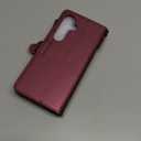 Defencase for Galaxy S25 Magnetic Wallet Case Compatible with Magsafe with RFID Blocking Zipper & Card Holder for Women Men, PU Leather Detachable Phone Case for Samsung Galaxy S25 6.2 inch, Wine Red