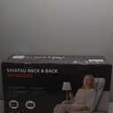 MAIBOLE Shiatsu Neck Back Massager Chair Pad w/Heat - Back Massager for Pain Relief Deep Tissue, Full-Back Kneading, Rolling - Adjustable Neck Height & Intensity (Khaki)