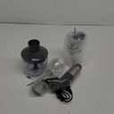 Mueller Multistick 800W 4-in-1 Immersion Blender Handheld, 12 Speed Hand Mixer - Turbo Boost, Heaviest Duty Copper Motor, Titanium Blades Hand Blender, Milk Frother Wand, Whisk, Beaker, Chopper, Grey (Grey)