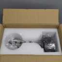 Modern Crystal Moon Pendant Light, Black Dimmable Natural White (3000K) LED Hanging Light Fixture for Kitchen Island, Dining Room, Bar, Bedroom (Matte Black, 1 Pack)