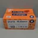 Pura Hypoallergenic Diapers, Size 1 (4-11lbs), Newborn, Totally Chlorine Free, Wetness Indicator, Suitable for Sensitive Skin, Soft Organic Cotton Comfort, Overnight, 3 Packs of 32 (96 Baby Diapers)