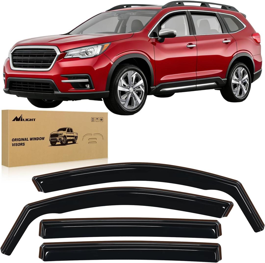 Nilight Vent Window Visors for Ascent 2019 2020 2021 2022 2023 2024, in-Channel Rain Guards, Original Window Deflectors-4PCS