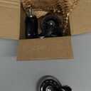 Caster Wheels, 5" Heavy Duty Industrial Casters Set of 4 with Load 1400lbs Capacity, Wheels for Cart Furniture(2 Swivel & 2 Rigid)