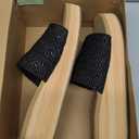 Skechers womens Summers - Salt Spray Wedge Sandal Black 10