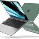 B BELK Compatible with MacBook Air 13 inch Case 2022 2021 2020 2019 2018 A2337 M1 A2179 A1932, Matte Plastic Hard Shell+Keyboard Cover+Screen Protector for MacBook Air 13.3 inch Case, Midnight Green