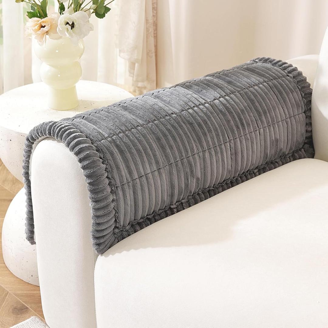 Couch Cover for Dogs, Washable Non Slip Sofa Cover for Pets, Soft Couch Covers for Sofa, Loveseat and Sectional, Furniture Protector Against Pet Hair & Scratches (20" x 24", Dark Grey)