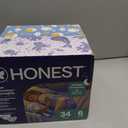 The Honest Company Comfort Dry Overnight Diapers, Up to 12 Hours Protection, Hypoallergenic, Fragrance-Free, Cozy Cloud + Star Signs, Club Box Size 6 (35+ lbs), 34 Count