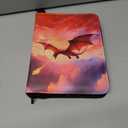 Card Binder 4 Pocket, 400 Pockets Zipper Card Binder Album, 3Ring Card Holder Binder with Removable 50 Sleeves, Card Folder for MTG, TCG, Yugioh Cards, Sports Cards (Fire Dragon)