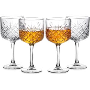 Coupe Glasses 17oz, Vintage Martini Glasses Set of 4, Cocktail Cups