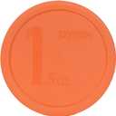 Pyrex (1) 322-PC Green, (1) 323-PC Orange, (1) 325-PC Blue, and (1) 326-PC Red Mixing Bowl Lids (FOR PYREX MIXING BOWLS ONLY) - Made in the USA