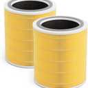 Replacement Filter Compatible with LEVOIT Model Core 400S, Core 400, Part# Core 400s-RF, 400S-RF-PA | 2-Pack Yellow
