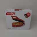 Dash 12" Pizza Griddle, Red - Personal Pizza Maker with Dual Cooking Surfaces, Nonstick & 450°F Heat