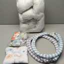 Baby Play Mat, 7-in-1 Infant Gym Mat for Sensory and Motor Development, Washable & Portable Newborn Tummy Time Activity Mat for Home & Travel, Babies Gift for 0-3-6-9-12-18 Months (Blue)