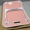 Ruxury Folding Lap Desk Bed Desk Laptop Table Tray, Breakfast Serving Tray, Portable & Lightweight Mini Table for Sofa Couch Floor - Pink