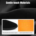 Mens Scuff Slippers, Cozy Supportive Foam Slip-On House Shoes for Indoor & Outdoor (11-12, Orange)