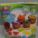 JOYIN Learning Toys Play Food Set for Toddlers, Cutting Food for Preschool Activities, Pretend Play Kitchen Accessories for Kids, Color Sorting Set for Boys & Girls, Daycare Educational Toy
