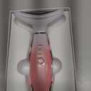 Dopsikn 7 Color Galvanic Machines - Red Light Therapy for Face and Neck, Face Massager Tool for Wrinkles, Double Chin, Vibrating Facial Massager with Thermals, Pink