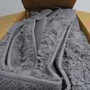 5x7 Area Rug for Living Room:Ultra Soft Fluffy Shag Dark Grey Rugs,Large Fuzzy Plush Indoor Non Slip Carpet Washable Rug for Bedroom Kids Nursery Office Dorm Modern Decor(Dark Grey 5'x7')