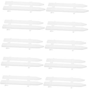 Milisten 20Pcs Plastic Garden Fence for Lawn and Flowerbeds Durable Decorative Landscape Borders Miniature Picket Fence for Patio and Holiday Garden
