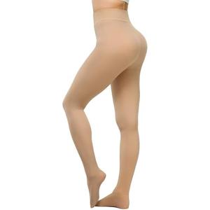KBVOT Fleece Lined Tights Women Sheer Warm Pantyhose Leggings Fake Translucent Thermal Winter Thick Tights for Dresses XL