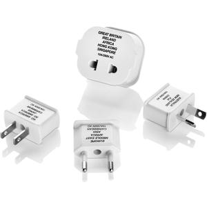 Conair Travel Plug Adapters, Universal Plug Adapters for Worldwide Travel by Travel Smart , Set of 4
