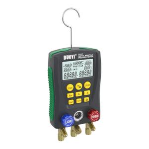 PLAYOCCAR Refrigeration Digital Manifold HVAC Gauge Kit, Vacuum Pressure Temperature Dignostic Tester Set for Testing Maintaining Air-Conditioner & Refrigerator