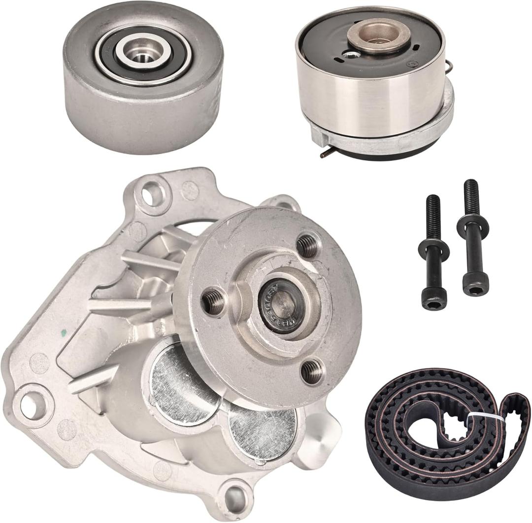 Timing Belt Component Kit with Water Pump,Timing Belt Tensioner and Idler Pulley Fit for 2009-2016 CHEVY AVEO/CRUZE/CRUZE LIMITED/SONIC 2009-2010 PONTIAC G34 Cyl 1.8 L/1.6 L