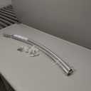 Curved Shower Curtain Rod, Adjustable 40-72 Inches Shower Rod, Rustproof Expandable Heavy Duty Round Shower Curtain Rod for Bathroom, Bathtub, Need to Drill, Nickel