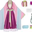 Tokisaki Maomao Cosplay Apothecary Diaries Costume Mao Mao Hanfu Dress Women Ruqun Set Halloween Uniform Outfit(3XL,1MA2O2Pink)