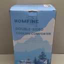 HOMFINE Cooling Comforter Japanese Double-Sided Cold Tech Fabric Cooling Blanket for Night Sweats Hot Sleepers, Q-Max 0.45 Soft Breathable Silky Smooth Lightweight Grey Summer Comforter Queen