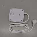 6 Ft Surge Protector Power Strip - 8 Widely Outlets with 4 USB Ports, 3 Side Outlet Extender with 6 Feet Extension Cord, Flat Plug, Wall Mount, Desk USB Charging Station, ETL,White