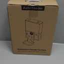 Hanging Automatic Pet Feeder, Smart Timed Feeding, Intelligent Sensing, Anti Clogging, 100 or 240V US Plug, Easy to Install on Cages, Portion Control, for Home Use