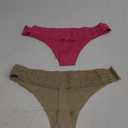 Cosabella Women's Say Never Cutie Low Rise Thong 2 Pack, Cyclamen Cape Fuchsia Coral Breeze, One Size