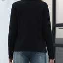 CiCiBird Women Striped Cardigan Sweaters 2025 Fall Button Knit Jacket Trendy Casual Long Sleeve Coat (Black, XL)