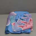 HOSIMnoA Axolotl Comforter Set Pink and Blue Axolotl Pattern Kawaii Bed Set for Kids Bedroom Decor,Twin Bed Set for Girls with 2 Pillowcases. (Full)