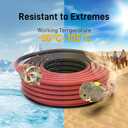 50FT Medium Duty Outdoor Extension Cords, 14/3 Gauge Electrical Wire Cable, 15 Amp Waterproof, LED Lighted Locking Plug for Indoor and Outside Use, Power Cord ETL Certified